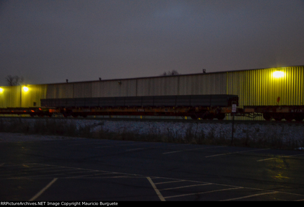 PTTX Flat Car with steel beams